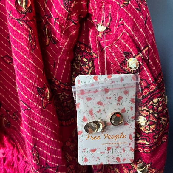 NWT Free People Rays Of Light Embellished Jacket Size Large - Picture 6 of 8